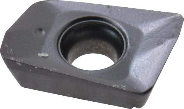 Seco - XOMX060204 M05 Grade MP3000 Carbide Milling Insert - TiAlN Finish, 0.096" Thick, 0.016" Corner Radius - Apex Tool & Supply