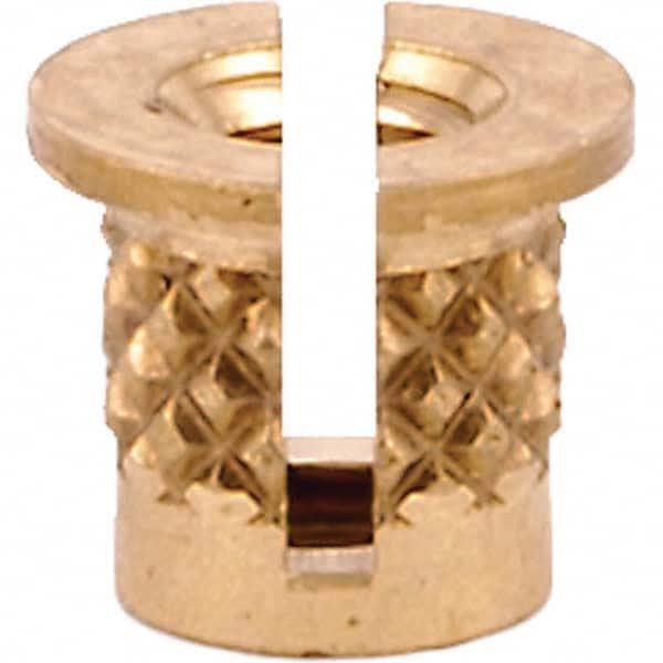 E-Z LOK - Press Fit Threaded Inserts Type: Flanged For Material Type: Plastic - Apex Tool & Supply