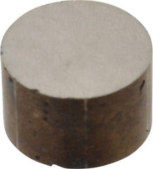 Eclipse - 0.689" Diam x 0.43" High, 0.4Lb Max Capacity Alnico Disc Magnet - 2 Poles, 1022°F Max Operating Temp, Uncoated - Apex Tool & Supply