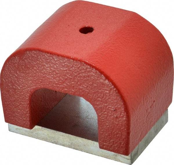 Eclipse - 1/4" Hole Diam, 2-5/8" Overall Width, 1-13/16" Deep, 1-13/16" High, Alnico Power Magnets - 1,022°Fahrenheit Max Operating Temp - Apex Tool & Supply