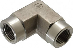 Ham-Let - 1/2" Grade 316 Stainless Steel Pipe 90° Female Elbow - FNPT x FNPT End Connections, 4,600 psi - Apex Tool & Supply