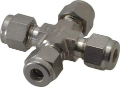 Ham-Let - 1/4" OD, Grade 316Stainless Steel Union Cross - All Comp Ends - Apex Tool & Supply