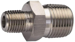 Ham-Let - 3/4 x 1/2" Internal Brass Reducer Nipple - 3600 PSI, MNPT x MNPT - Apex Tool & Supply