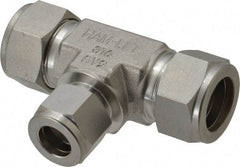 Ham-Let - 3/4 x 3/4 x 1/2" OD, Grade 316Stainless Steel Union Tee - Comp x Comp x Comp Ends - Apex Tool & Supply