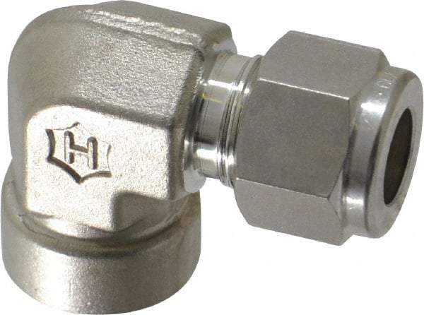 Ham-Let - 3/8" OD, Grade 316Stainless Steel Female Elbow - Comp x FNPT Ends - Apex Tool & Supply
