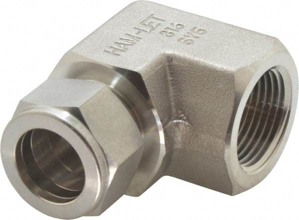 Ham-Let - 3/4" OD, Grade 316Stainless Steel Female Elbow - Comp x FNPT Ends - Apex Tool & Supply
