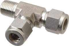 Ham-Let - 3/8" OD, Grade 316Stainless Steel Male Run Tee - Comp x MNPT x Comp Ends - Apex Tool & Supply