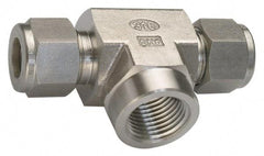Ham-Let - 3/8" OD, Grade 316Stainless Steel Female Branch Tee - Comp x Comp x FNPT Ends - Apex Tool & Supply