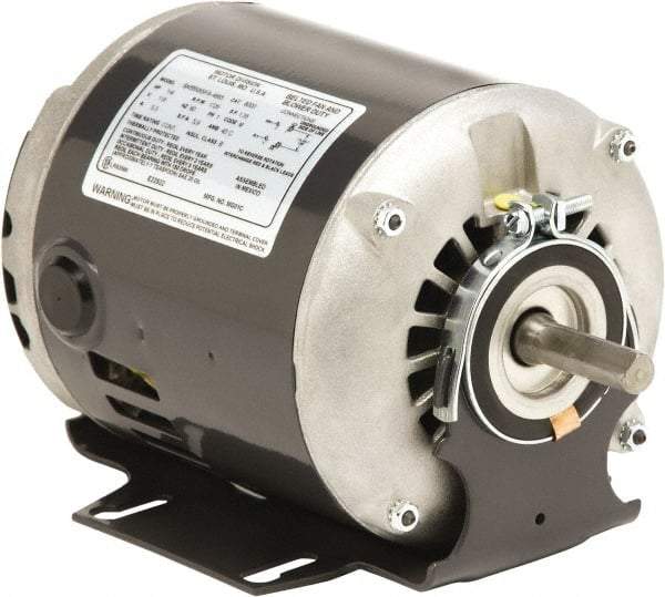 US Motors - 1/2 hp, ODP Enclosure, Auto Thermal Protection, 1,725 RPM, 115 Volt, 60 Hz, Industrial Electric AC/DC Motor - Size 48/56 Frame, Resilient Mount, 1 Speed, Sleeve Bearings, A Class Insulation, Reversible - Apex Tool & Supply