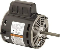 US Motors - 1/3 hp, ODP Enclosure, Auto Thermal Protection, 1,650 RPM, 115 Volt, 60 Hz, Industrial Electric AC/DC Motor - Size 48 Frame, Stud Mount, 1 Speed, Ball Bearings, 4.0 Full Load Amps, B Class Insulation, CW Lead End - Apex Tool & Supply