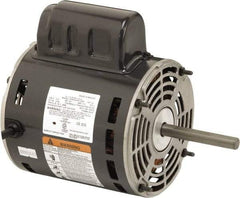 US Motors - 1/2 hp, ODP Enclosure, Auto Thermal Protection, 1,100 RPM, 115/230 Volt, 60 Hz, Industrial Electric AC/DC Motor - Size 48 Frame, Stud Mount, 1 Speed, Ball Bearings, 6.2/3.1 Full Load Amps, B Class Insulation, CW Lead End - Apex Tool & Supply