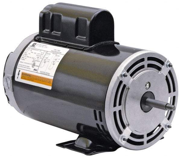US Motors - 3/4 hp, ODP Enclosure, Auto Thermal Protection, 3,450 RPM, 230 Volt, 60 Hz, Industrial Electric AC/DC Motor - Size 48 Frame, Thru Bolt with Base Mount, 1 Speed, Ball/SAB Bearings, 5.0 Full Load Amps, B Class Insulation, CCW Drive End - Apex Tool & Supply