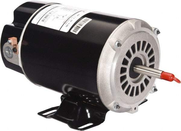 US Motors - 1 hp, ODP Enclosure, Auto Thermal Protection, 3,450 RPM, 115 Volt, 60 Hz, Industrial Electric AC/DC Motor - Size 48 Frame, Thru Bolt Mount, 1 Speed, Ball/SAB Bearings, 10.0 Full Load Amps, B Class Insulation, CCW Drive End - Apex Tool & Supply
