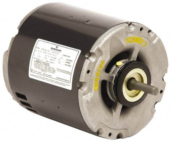 US Motors - 1/3 hp, ODP Enclosure, Auto Thermal Protection, 1,725 RPM, 115 Volt, 60 Hz, Industrial Electric AC/DC Motor - Size 56 Frame, Ring Mount, 2 Speed, SAB/Sleeve Bearings, 5.5/3.9 Full Load Amps, B Class Insulation, CCW Lead End - Apex Tool & Supply