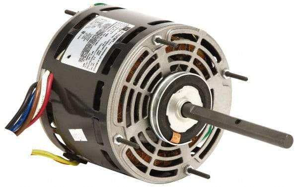 US Motors - 1/8 hp, OPAO Enclosure, Auto Thermal Protection, 1,550 RPM, 115/208-230 Volt, 60 Hz, Industrial Electric AC/DC Motor - Size 42 Frame, Hub Mount, 1 Speed, SAB Bearings, 5/2.4 Full Load Amps, B Class Insulation, CCW Lead End - Apex Tool & Supply