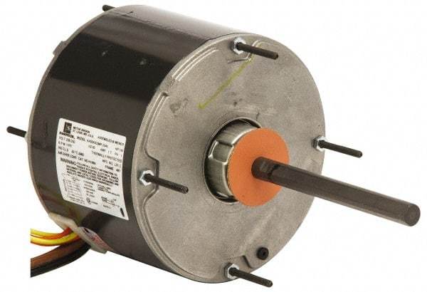 US Motors - 1/2 hp, TEAO Enclosure, Auto Thermal Protection, 1,075 RPM, 208-230 Volt, 60 Hz, Industrial Electric AC/DC Motor - Size 48 Frame, Stud/Band Mount, 1 Speed, Ball Bearings, 3.0 Full Load Amps, B Class Insulation, CCW Lead End Rev - Apex Tool & Supply
