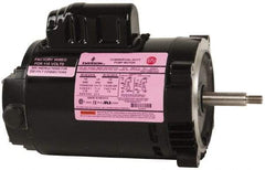 US Motors - 1/3 hp, ODP Enclosure, Auto Thermal Protection, 3,450 RPM, 115/208-230 Volt, 60 Hz, Industrial Electric AC/DC Motor - Size 56J Frame, J-Face Mount, 1 Speed, Ball Bearings, 6.2/2.9-3.1 Full Load Amps, B Class Insulation, CCW Drive End - Apex Tool & Supply