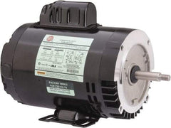 US Motors - 3/4 hp, ODP Enclosure, Auto Thermal Protection, 3,450 RPM, 115/208-230 Volt, 60 Hz, Industrial Electric AC/DC Motor - Size 56J Frame, J-Face/Rem Base Mount, 1 Speed, Ball Bearings, 11.0/5.4-5.5 Full Load Amps, B Class Insulation, CCW Drive End - Apex Tool & Supply