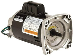 US Motors - 1/3 hp, ODP Enclosure, Auto Thermal Protection, 3,450 RPM, 115/230 Volt, 60 Hz, Industrial Electric AC/DC Motor - Size 56 Frame, Square Flange Mount, 1 Speed, Ball Bearings, 8.4/4.2 Full Load Amps, B Class Insulation, CCW Drive End - Apex Tool & Supply