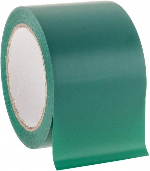NMC - Green Solid Color Vinyl Tape - 3" Wide x 108' Long x 0.002" Thick, General Traffic - Apex Tool & Supply