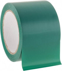 NMC - Green Solid Color Vinyl Tape - 3" Wide x 108' Long x 0.002" Thick, General Traffic - Apex Tool & Supply