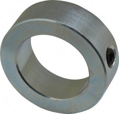 Climax Metal Products - 1-1/2" Bore, Steel, Set Screw Shaft Collar - 2-1/4" Outside Diam, 3/4" Wide - Apex Tool & Supply