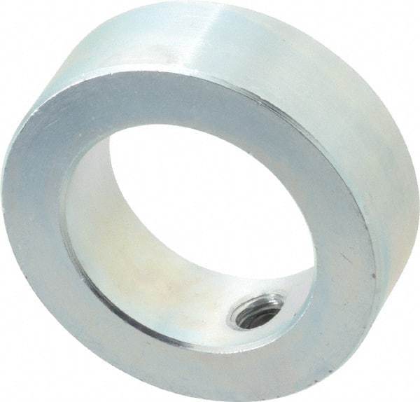 Climax Metal Products - 1-5/8" Bore, Steel, Set Screw Shaft Collar - 2-1/2" Outside Diam, 13/16" Wide - Apex Tool & Supply