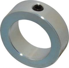 Climax Metal Products - 1-11/16" Bore, Steel, Set Screw Shaft Collar - 2-1/2" Outside Diam, 13/16" Wide - Apex Tool & Supply