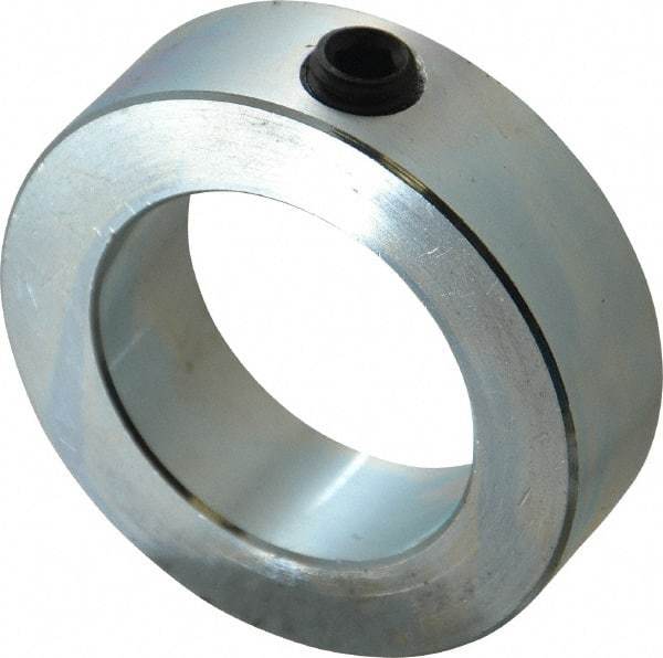 Climax Metal Products - 1-15/16" Bore, Steel, Set Screw Shaft Collar - 3" Outside Diam, 7/8" Wide - Apex Tool & Supply