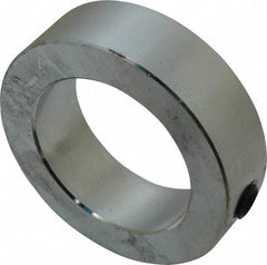 Climax Metal Products - 2-3/16" Bore, Steel, Set Screw Shaft Collar - 3-1/4" Outside Diam, 15/16" Wide - Apex Tool & Supply