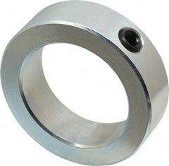 Climax Metal Products - 2-1/4" Bore, Steel, Set Screw Shaft Collar - 3-1/4" Outside Diam, 15/16" Wide - Apex Tool & Supply