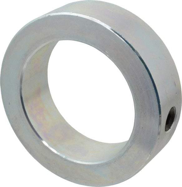Climax Metal Products - 2-7/16" Bore, Steel, Set Screw Shaft Collar - 3-1/2" Outside Diam, 1" Wide - Apex Tool & Supply