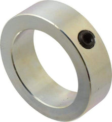 Climax Metal Products - 2-1/2" Bore, Steel, Set Screw Shaft Collar - 3-1/2" Outside Diam, 1" Wide - Apex Tool & Supply