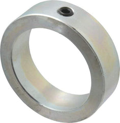 Climax Metal Products - 3" Bore, Steel, Set Screw Shaft Collar - 4" Outside Diam, 1-1/8" Wide - Apex Tool & Supply