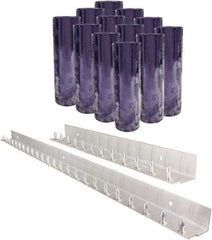 Aleco - 6' Door Width x 8' Door Height PVC Clear Smooth Strip Door Kit - Clear - Apex Tool & Supply