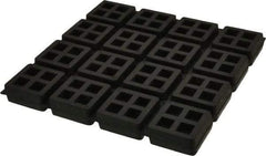 Mason Ind. - 8" Long x 8" Wide x 3/4" Thick, Rubber, Machinery Leveling Pad & Mat - Apex Tool & Supply