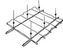 Mason Ind. - 60 to 155 Lb Capacity, Vibration Control Hanger - 1-1/4" Wide, White - Apex Tool & Supply