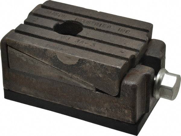 Mason Ind. - 15,000 Lb Capacity, 3-1/2 Wide x 6" Long, 1/2" Pad, Wedge Jack - 1/4" Rise - Apex Tool & Supply