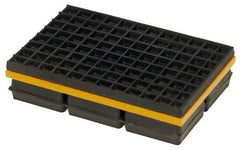 Mason Ind. - 12" Long x 10" Wide x 1-1/4" Thick, Neoprene & Steel, Machinery Leveling Pad & Mat - 6,000 Lb Max Load - Apex Tool & Supply