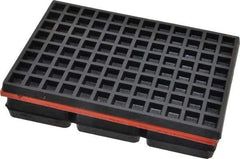 Mason Ind. - 6" Long x 4" Wide x 1-1/4" Thick, Neoprene & Steel, Machinery Leveling Pad & Mat - 1,200 Lb Max Load - Apex Tool & Supply