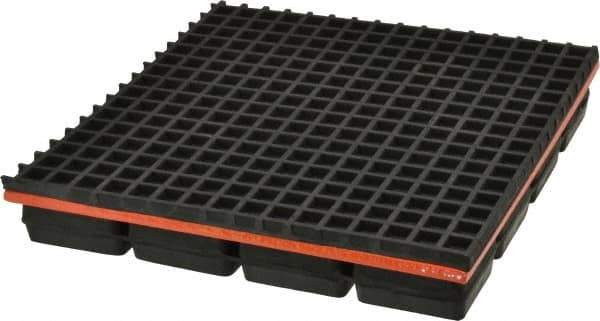 Mason Ind. - 8" Long x 8" Wide x 1-1/4" Thick, Neoprene & Steel, Machinery Leveling Pad & Mat - 3,200 Lb Max Load - Apex Tool & Supply