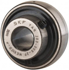 SKF - 1/2" ID x 1.5748" OD, 1,650 Lb Dynamic Capacity, Insert Bearing Insert Bearing - 0.4724" Race Width, 1,070 Lb Static Capacity - Apex Tool & Supply