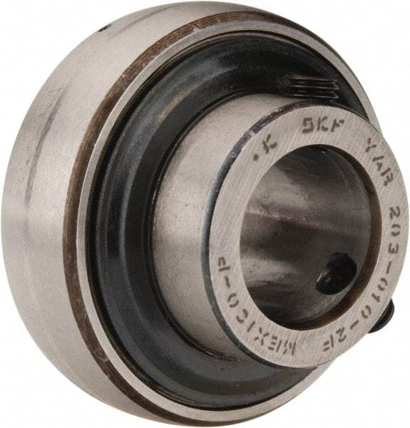 SKF - 5/8" ID x 1.5748" OD, 1,650 Lb Dynamic Capacity, Insert Bearing Insert Bearing - 0.4724" Race Width, 1,070 Lb Static Capacity - Apex Tool & Supply
