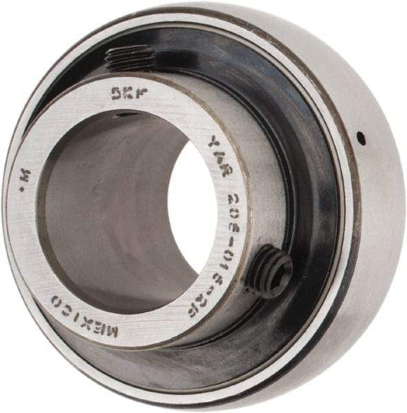 SKF - 15/16" ID x 2.0472" OD, 2,430 Lb Dynamic Capacity, Insert Bearing Insert Bearing - 0.5906" Race Width, 1,750 Lb Static Capacity - Apex Tool & Supply