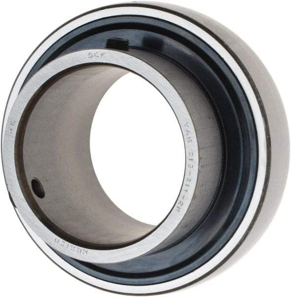 SKF - 2-11/16" ID x 4.7244" OD, 9,900 Lb Dynamic Capacity, Insert Bearing Insert Bearing - 1-1/16" Race Width, 8,990 Lb Static Capacity - Apex Tool & Supply