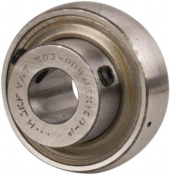 SKF - 1/2" ID x 1.5748" OD, 1,650 Lb Dynamic Capacity, Insert Bearing Insert Bearing - 0.4724" Race Width, 1,070 Lb Static Capacity - Apex Tool & Supply