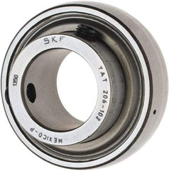 SKF - 1-1/8" ID x 2.4409" OD, 3,380 Lb Dynamic Capacity, Insert Bearing Insert Bearing - 0.7087" Race Width, 2,520 Lb Static Capacity - Apex Tool & Supply