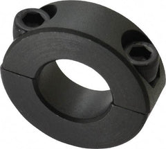 Made in USA - 3/4" Bore, Steel, Two Piece Shaft Collar - 1-1/2" Outside Diam, 1/2" Wide - Apex Tool & Supply