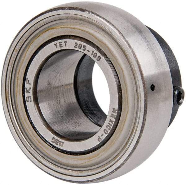 SKF - 1" ID x 2.0472" OD, 2,430 Lb Dynamic Capacity, Insert Bearing Insert Bearing - 0.5906" Race Width, 1,750 Lb Static Capacity - Apex Tool & Supply