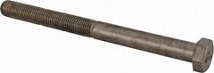 Value Collection - 1-8 UNC, 12" Length Under Head Hex Head Cap Screw - Partially Threaded, Grade 18-8 Stainless Steel, Uncoated, 1-5/16" Hex - Apex Tool & Supply
